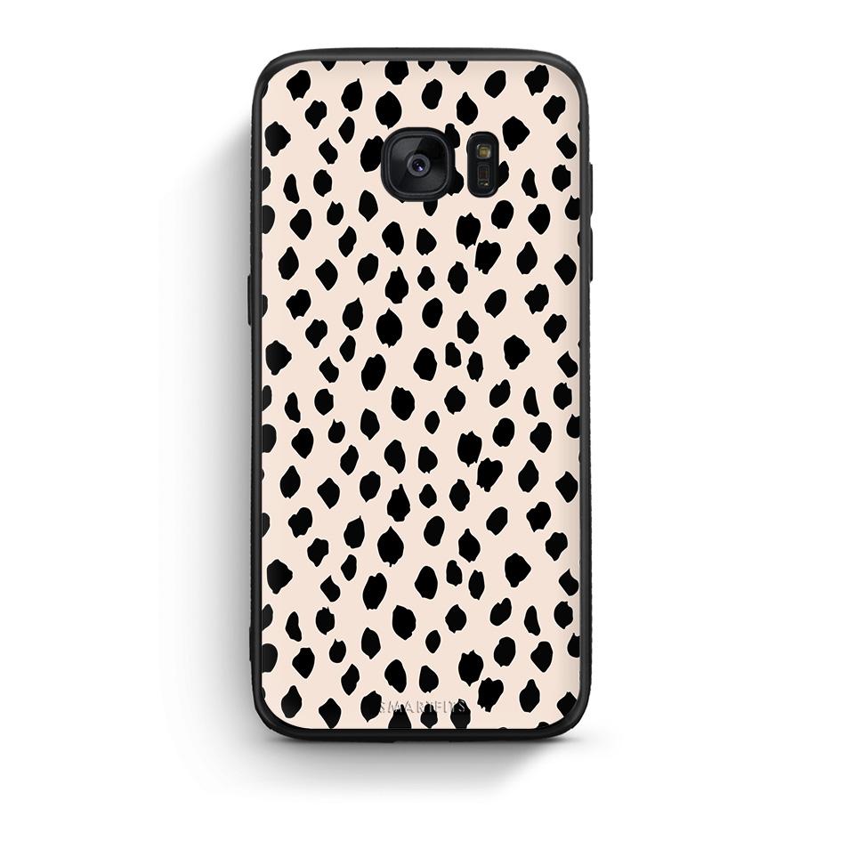samsung s7 New Polka Dots θήκη από τη Smartfits με σχέδιο στο πίσω μέρος και μαύρο περίβλημα | Smartphone case with colorful back and black bezels by Smartfits