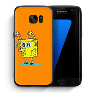 Thumbnail for Θήκη Αγίου Βαλεντίνου Samsung S7 No Money 2 από τη Smartfits με σχέδιο στο πίσω μέρος και μαύρο περίβλημα | Samsung S7 No Money 2 case with colorful back and black bezels