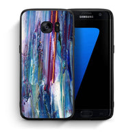 Thumbnail for Θήκη Samsung S7 Edge Winter Paint από τη Smartfits με σχέδιο στο πίσω μέρος και μαύρο περίβλημα | Samsung S7 Edge Winter Paint case with colorful back and black bezels