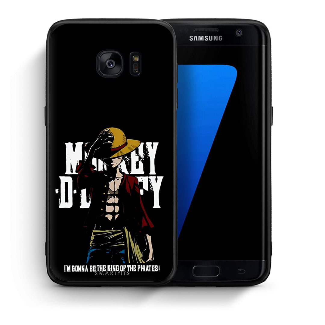 Θήκη Samsung S7 Edge Pirate King από τη Smartfits με σχέδιο στο πίσω μέρος και μαύρο περίβλημα | Samsung S7 Edge Pirate King case with colorful back and black bezels