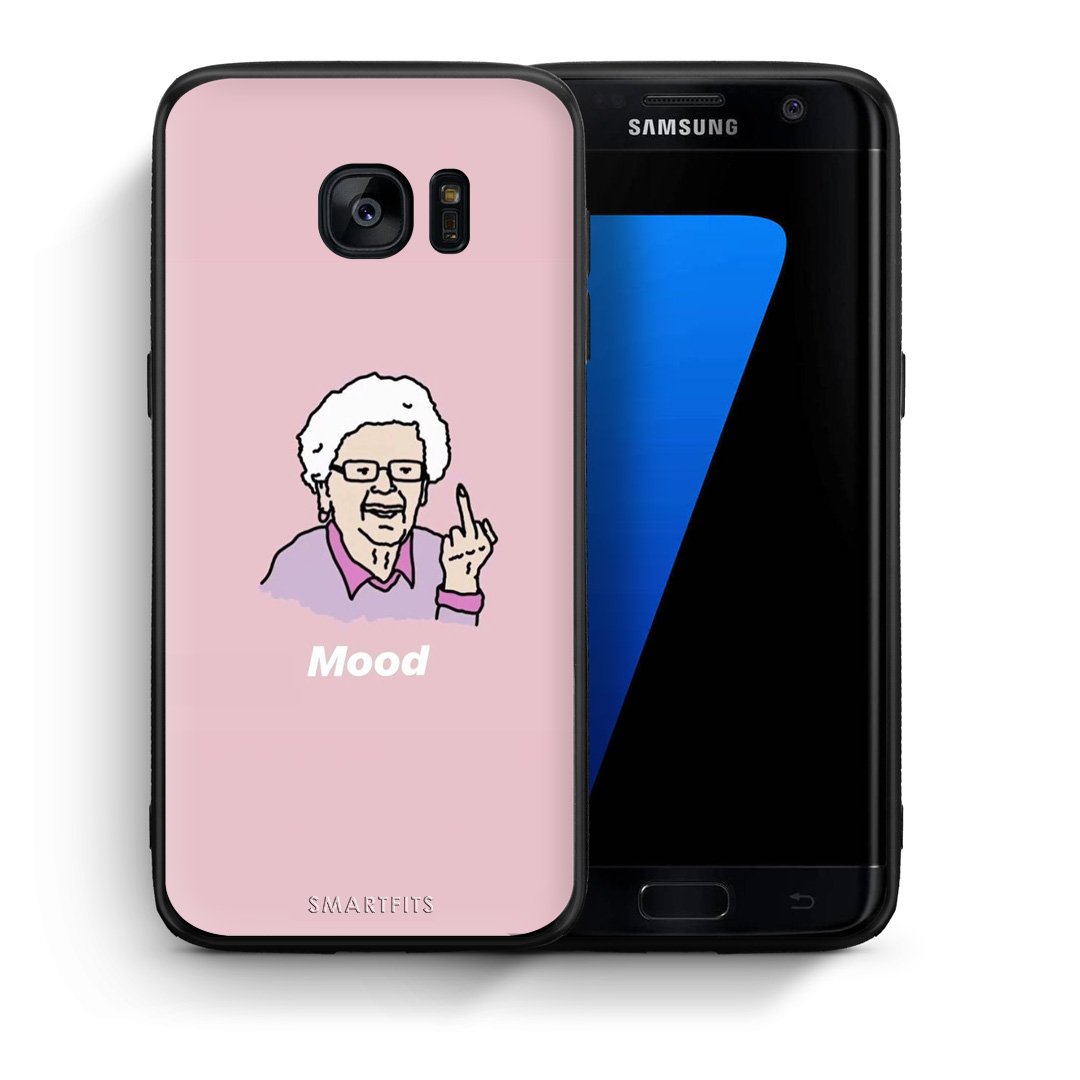 Θήκη Samsung S7 Edge Mood PopArt από τη Smartfits με σχέδιο στο πίσω μέρος και μαύρο περίβλημα | Samsung S7 Edge Mood PopArt case with colorful back and black bezels