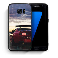 Thumbnail for Θήκη Samsung S7 Edge Racing Supra από τη Smartfits με σχέδιο στο πίσω μέρος και μαύρο περίβλημα | Samsung S7 Edge Racing Supra case with colorful back and black bezels