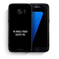 Thumbnail for Θήκη Samsung S7 Edge Salute από τη Smartfits με σχέδιο στο πίσω μέρος και μαύρο περίβλημα | Samsung S7 Edge Salute case with colorful back and black bezels