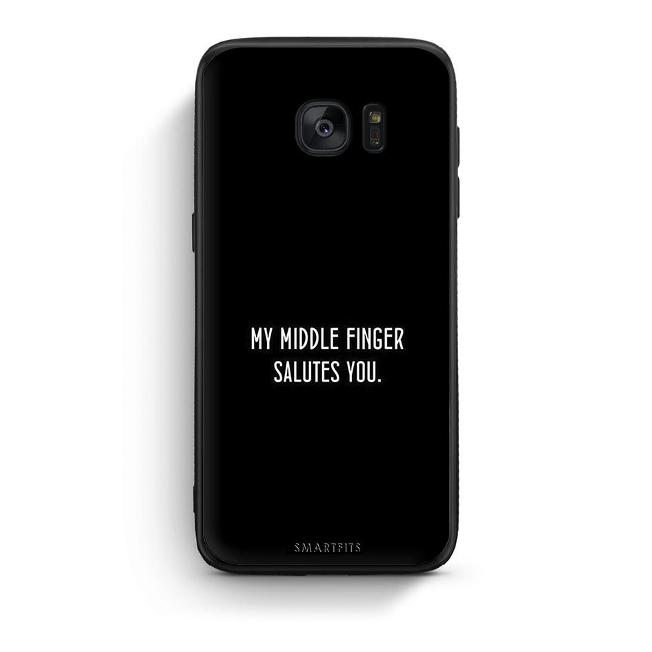 samsung s7 edge Salute θήκη από τη Smartfits με σχέδιο στο πίσω μέρος και μαύρο περίβλημα | Smartphone case with colorful back and black bezels by Smartfits