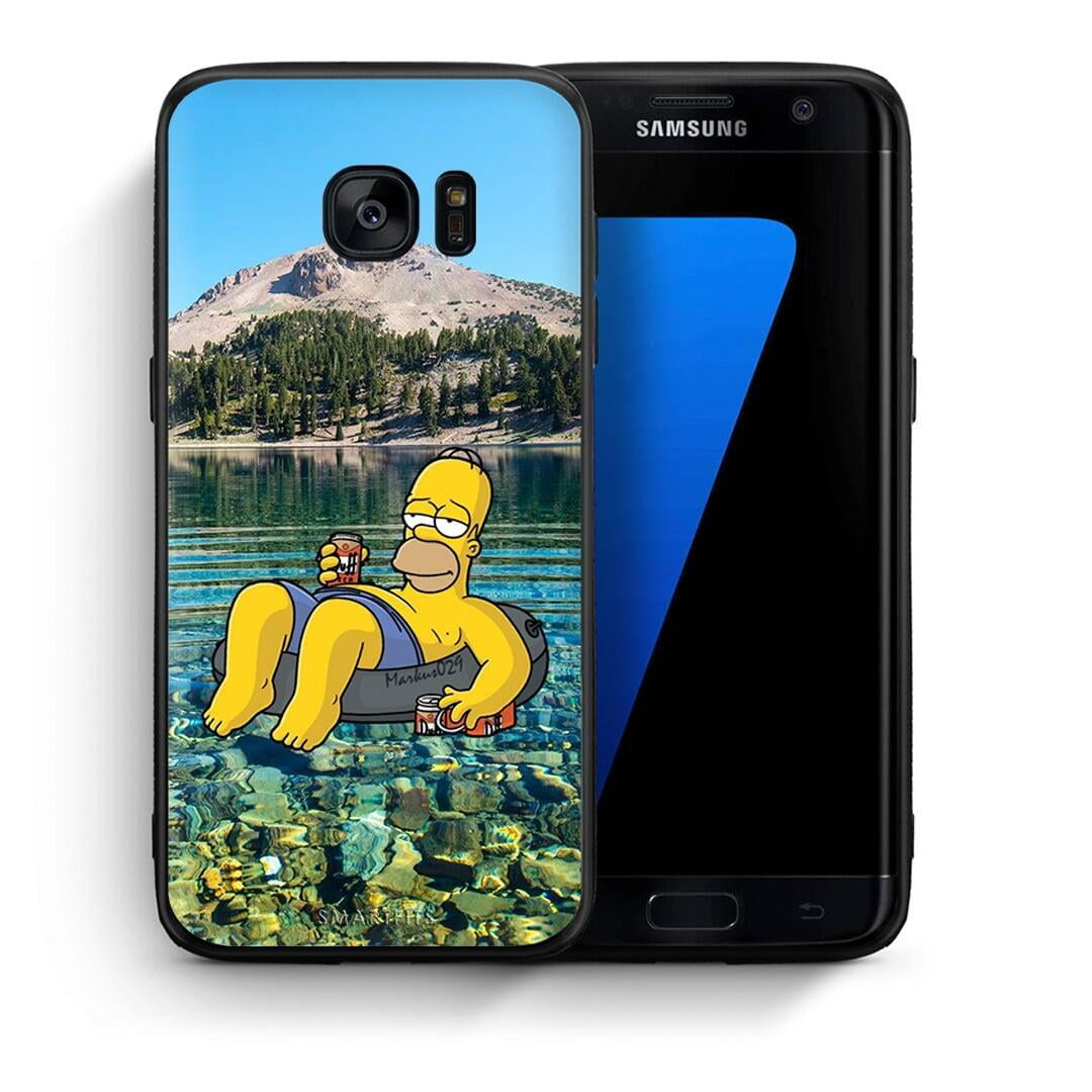 Θήκη Samsung S7 Edge Summer Happiness από τη Smartfits με σχέδιο στο πίσω μέρος και μαύρο περίβλημα | Samsung S7 Edge Summer Happiness case with colorful back and black bezels