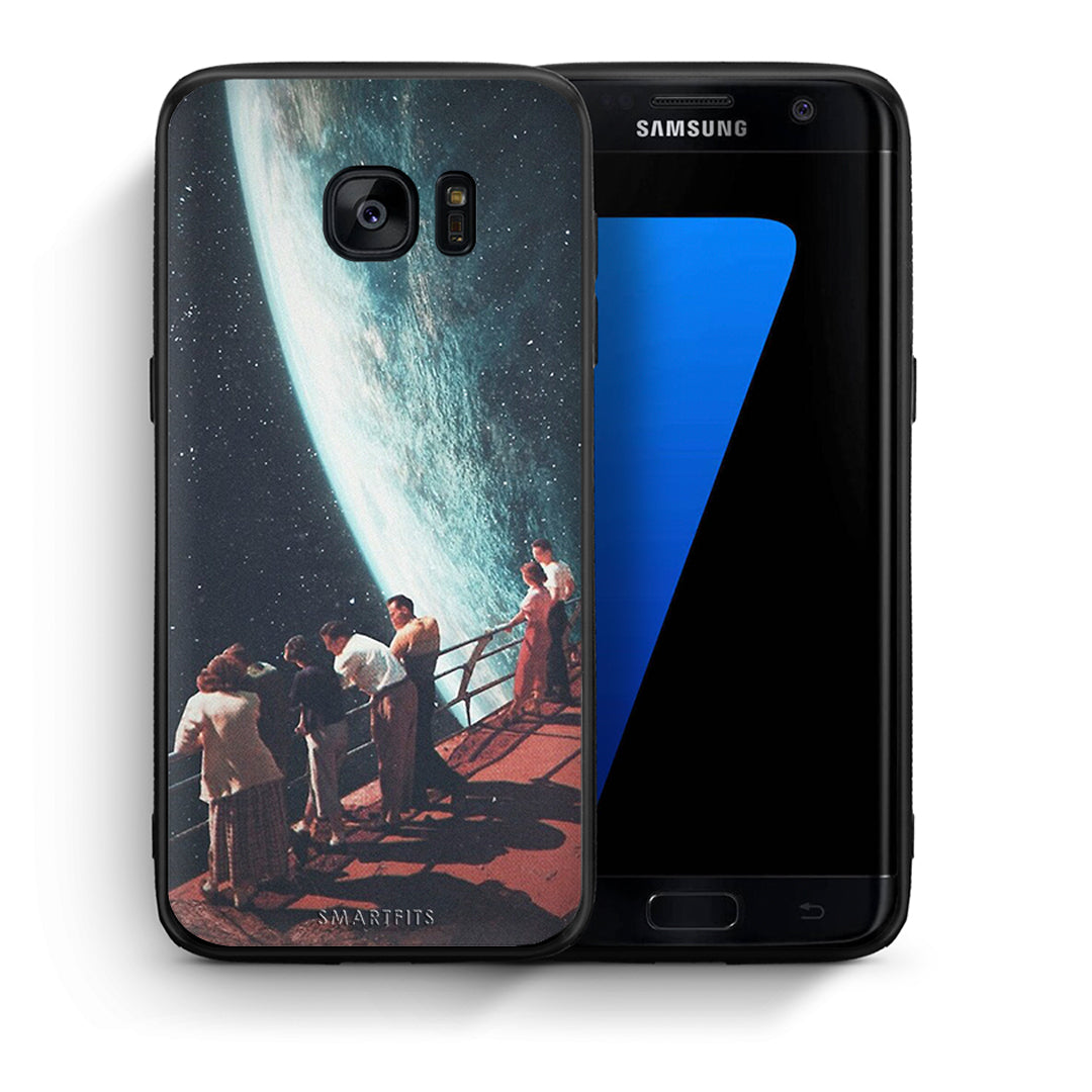 Θήκη Samsung S7 Edge Surreal View από τη Smartfits με σχέδιο στο πίσω μέρος και μαύρο περίβλημα | Samsung S7 Edge Surreal View case with colorful back and black bezels