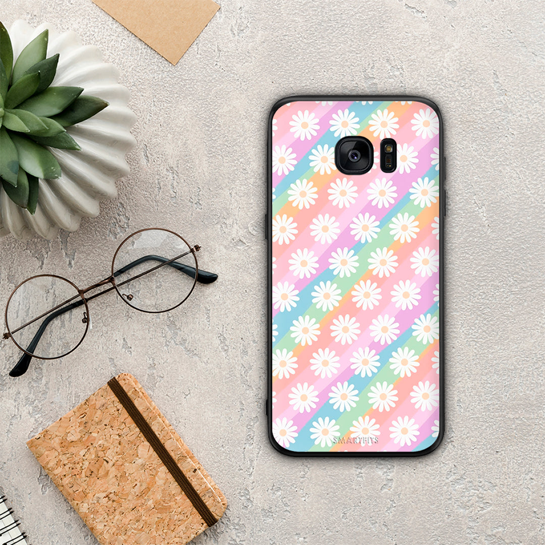 White Daisies - Samsung Galaxy S7 edge case