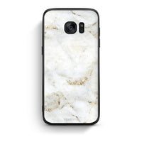 Thumbnail for samsung s7 edge White Gold Marble θήκη από τη Smartfits με σχέδιο στο πίσω μέρος και μαύρο περίβλημα | Smartphone case with colorful back and black bezels by Smartfits