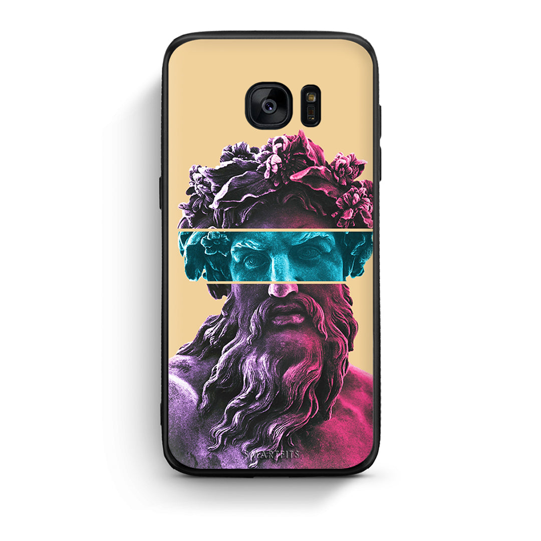 samsung s7 edge Zeus Art Θήκη Αγίου Βαλεντίνου από τη Smartfits με σχέδιο στο πίσω μέρος και μαύρο περίβλημα | Smartphone case with colorful back and black bezels by Smartfits