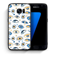 Thumbnail for Θήκη Samsung S7 Ftou Ftou από τη Smartfits με σχέδιο στο πίσω μέρος και μαύρο περίβλημα | Samsung S7 Ftou Ftou case with colorful back and black bezels