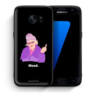 Thumbnail for Θήκη Samsung S7 Grandma Mood Black από τη Smartfits με σχέδιο στο πίσω μέρος και μαύρο περίβλημα | Samsung S7 Grandma Mood Black case with colorful back and black bezels