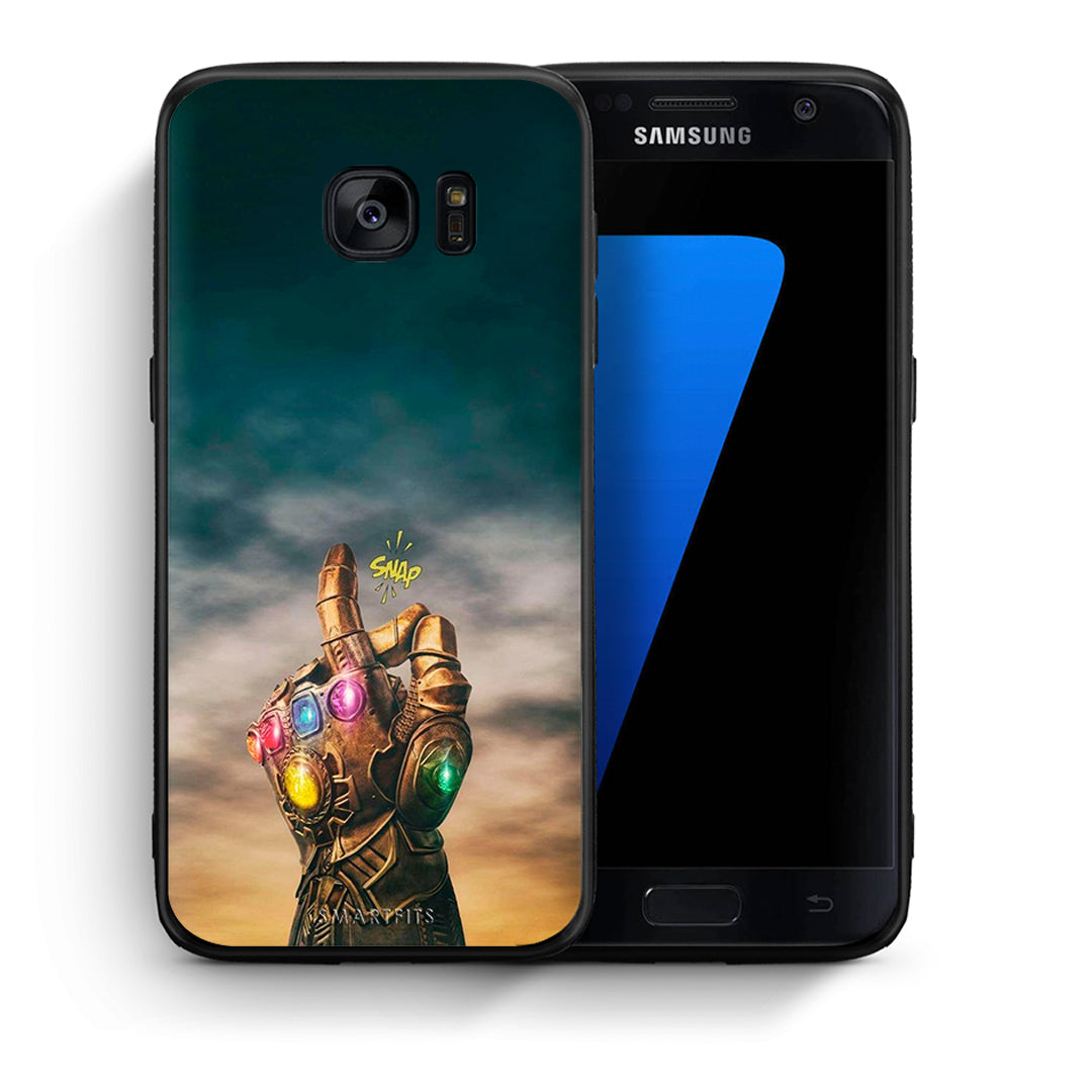 Θήκη Samsung S7 Infinity Snap από τη Smartfits με σχέδιο στο πίσω μέρος και μαύρο περίβλημα | Samsung S7 Infinity Snap case with colorful back and black bezels