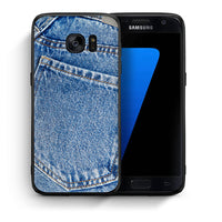 Thumbnail for Θήκη Samsung S7 Jeans Pocket από τη Smartfits με σχέδιο στο πίσω μέρος και μαύρο περίβλημα | Samsung S7 Jeans Pocket case with colorful back and black bezels