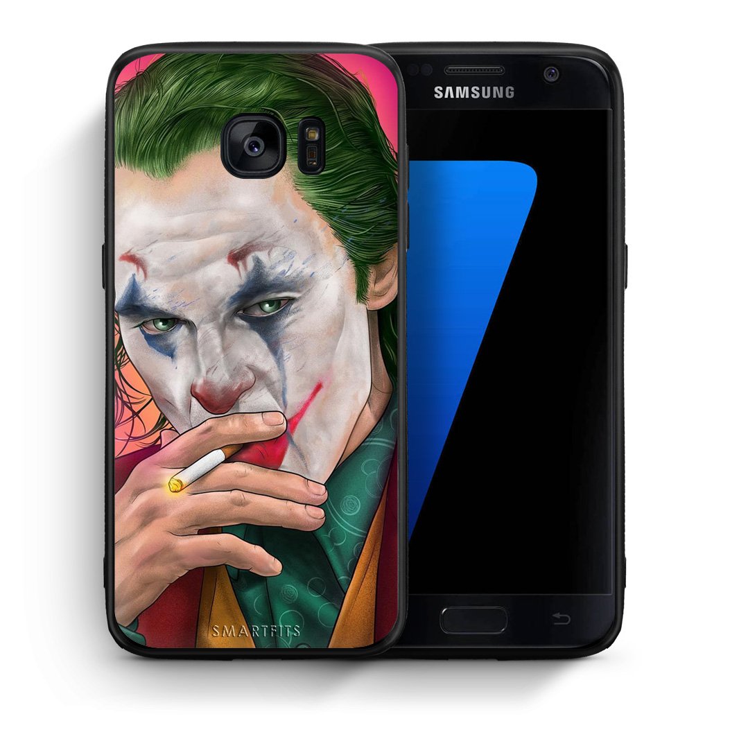 Θήκη Samsung S7 JokesOnU PopArt από τη Smartfits με σχέδιο στο πίσω μέρος και μαύρο περίβλημα | Samsung S7 JokesOnU PopArt case with colorful back and black bezels