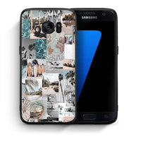Thumbnail for Θήκη Samsung S7 Retro Beach Life από τη Smartfits με σχέδιο στο πίσω μέρος και μαύρο περίβλημα | Samsung S7 Retro Beach Life case with colorful back and black bezels