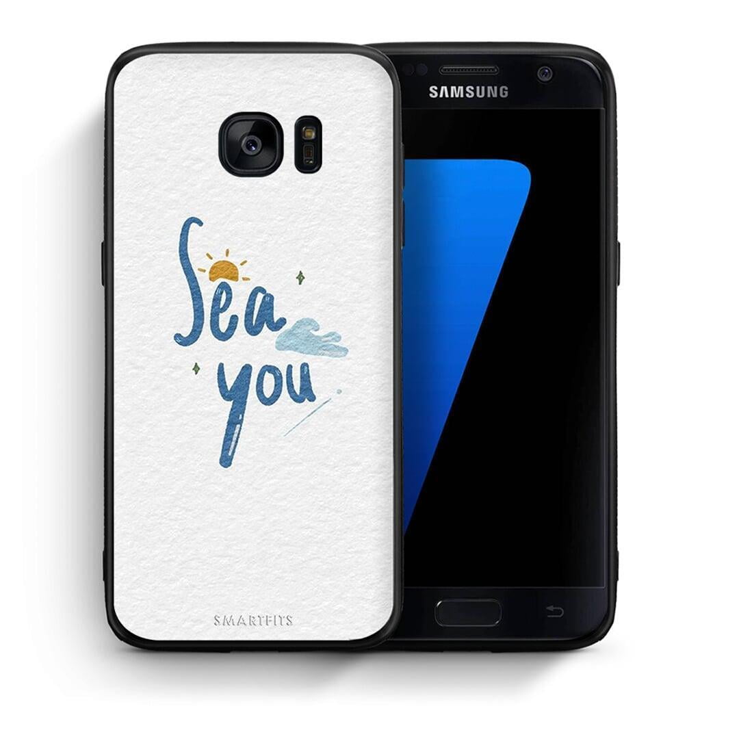 Θήκη Samsung S7 Sea You από τη Smartfits με σχέδιο στο πίσω μέρος και μαύρο περίβλημα | Samsung S7 Sea You case with colorful back and black bezels