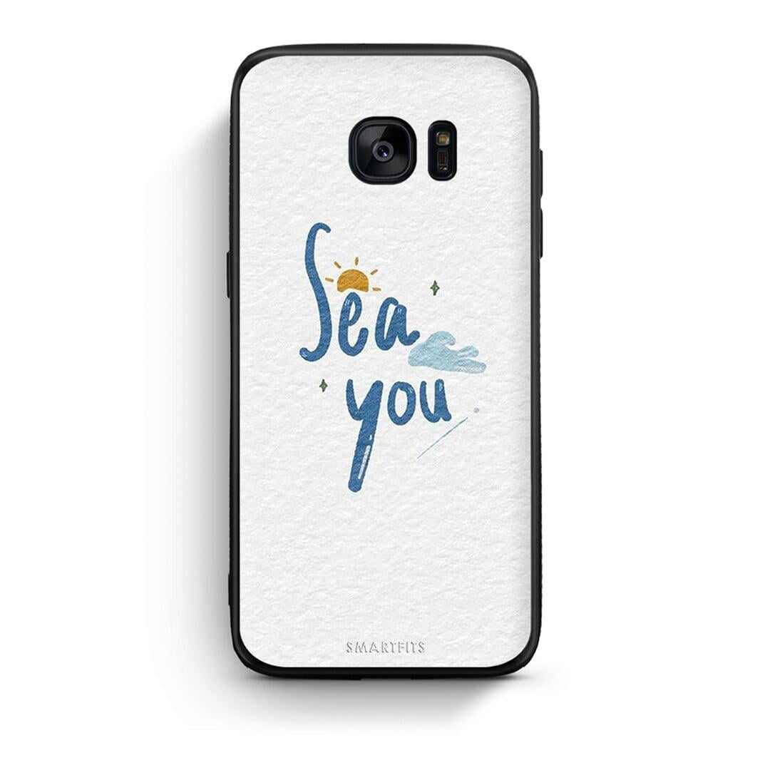 samsung s7 Sea You Θήκη από τη Smartfits με σχέδιο στο πίσω μέρος και μαύρο περίβλημα | Smartphone case with colorful back and black bezels by Smartfits