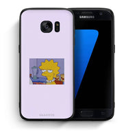 Thumbnail for Θήκη Samsung S7 So Happy από τη Smartfits με σχέδιο στο πίσω μέρος και μαύρο περίβλημα | Samsung S7 So Happy case with colorful back and black bezels