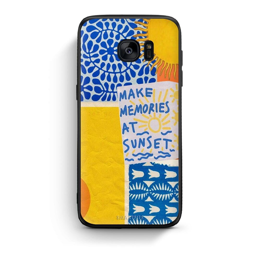 samsung s7 Sunset Memories Θήκη από τη Smartfits με σχέδιο στο πίσω μέρος και μαύρο περίβλημα | Smartphone case with colorful back and black bezels by Smartfits