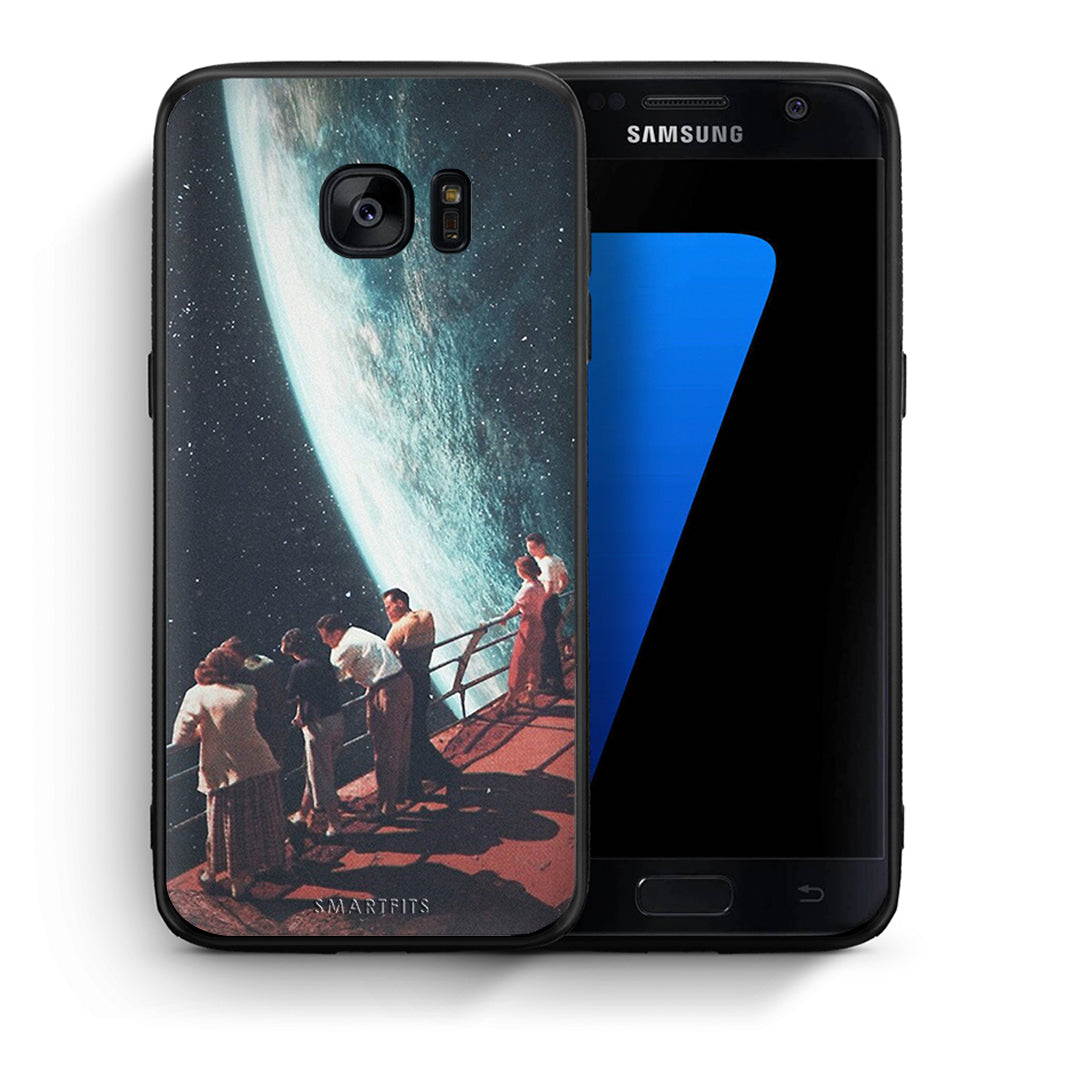 Θήκη Samsung S7 Surreal View από τη Smartfits με σχέδιο στο πίσω μέρος και μαύρο περίβλημα | Samsung S7 Surreal View case with colorful back and black bezels