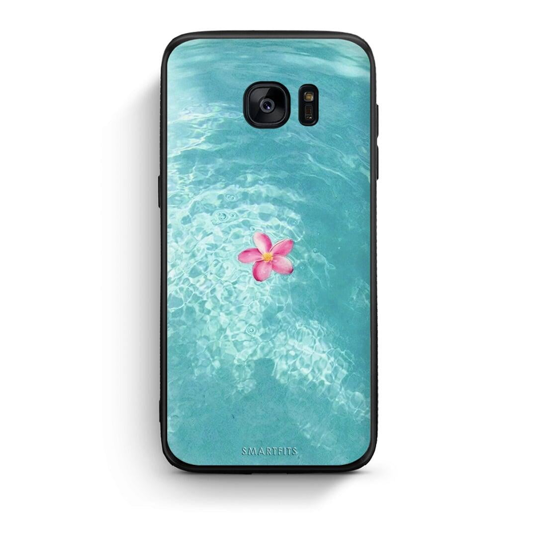 samsung s7 Water Flower Θήκη από τη Smartfits με σχέδιο στο πίσω μέρος και μαύρο περίβλημα | Smartphone case with colorful back and black bezels by Smartfits