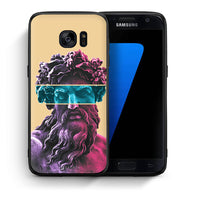 Thumbnail for Θήκη Αγίου Βαλεντίνου Samsung S7 Zeus Art από τη Smartfits με σχέδιο στο πίσω μέρος και μαύρο περίβλημα | Samsung S7 Zeus Art case with colorful back and black bezels
