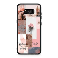 Thumbnail for Samsung S8+ Aesthetic Collage θήκη από τη Smartfits με σχέδιο στο πίσω μέρος και μαύρο περίβλημα | Smartphone case with colorful back and black bezels by Smartfits