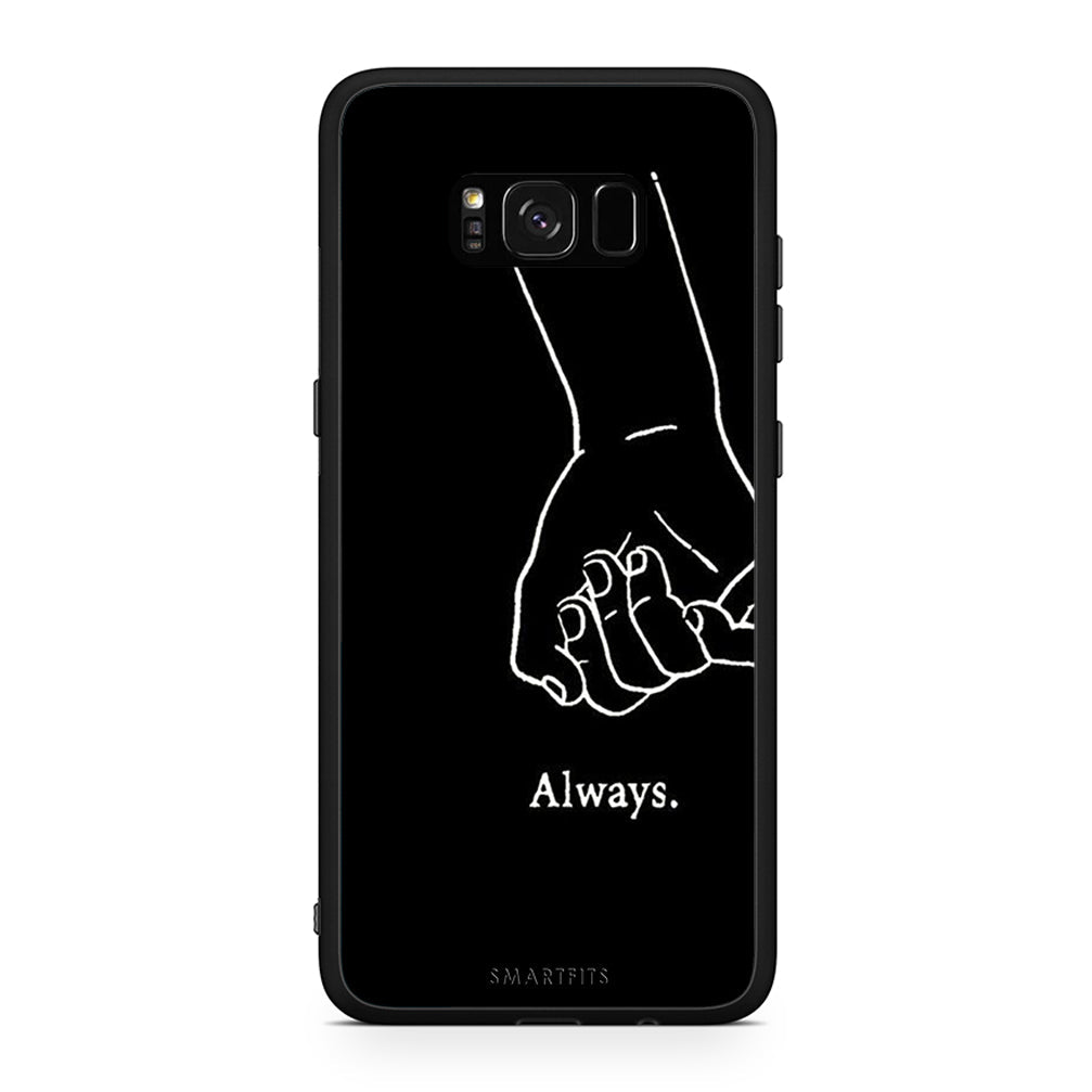 Samsung S8 Always & Forever 1 Θήκη Αγίου Βαλεντίνου από τη Smartfits με σχέδιο στο πίσω μέρος και μαύρο περίβλημα | Smartphone case with colorful back and black bezels by Smartfits