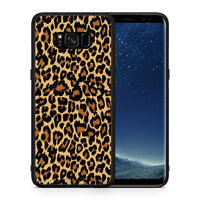 Thumbnail for Θήκη Samsung S8+ Leopard Animal από τη Smartfits με σχέδιο στο πίσω μέρος και μαύρο περίβλημα | Samsung S8+ Leopard Animal case with colorful back and black bezels