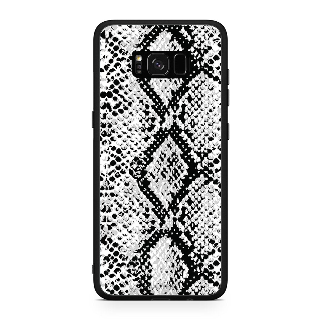 24 - Samsung S8 White Snake Animal case, cover, bumper