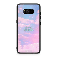 Thumbnail for Samsung S8 Anti Social Θήκη Αγίου Βαλεντίνου από τη Smartfits με σχέδιο στο πίσω μέρος και μαύρο περίβλημα | Smartphone case with colorful back and black bezels by Smartfits