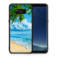 Thumbnail for Θήκη Samsung S8 Beautiful Beach από τη Smartfits με σχέδιο στο πίσω μέρος και μαύρο περίβλημα | Samsung S8 Beautiful Beach case with colorful back and black bezels
