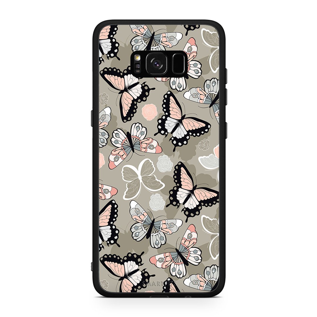 135 - Samsung S8+ Butterflies Boho case, cover, bumper