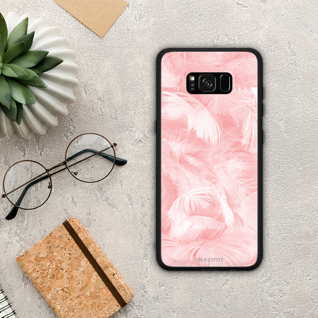 Boho Pink Feather - Samsung Galaxy S8+ case