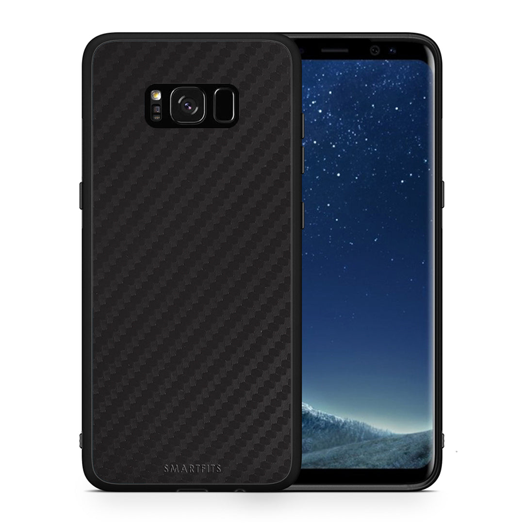 Θήκη Samsung S8 Carbon Black από τη Smartfits με σχέδιο στο πίσω μέρος και μαύρο περίβλημα | Samsung S8 Carbon Black case with colorful back and black bezels