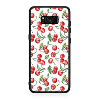 Thumbnail for Samsung S8 Cherry Summer θήκη από τη Smartfits με σχέδιο στο πίσω μέρος και μαύρο περίβλημα | Smartphone case with colorful back and black bezels by Smartfits