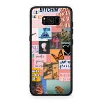 Thumbnail for Samsung S8 Collage Bitchin Θήκη Αγίου Βαλεντίνου από τη Smartfits με σχέδιο στο πίσω μέρος και μαύρο περίβλημα | Smartphone case with colorful back and black bezels by Smartfits