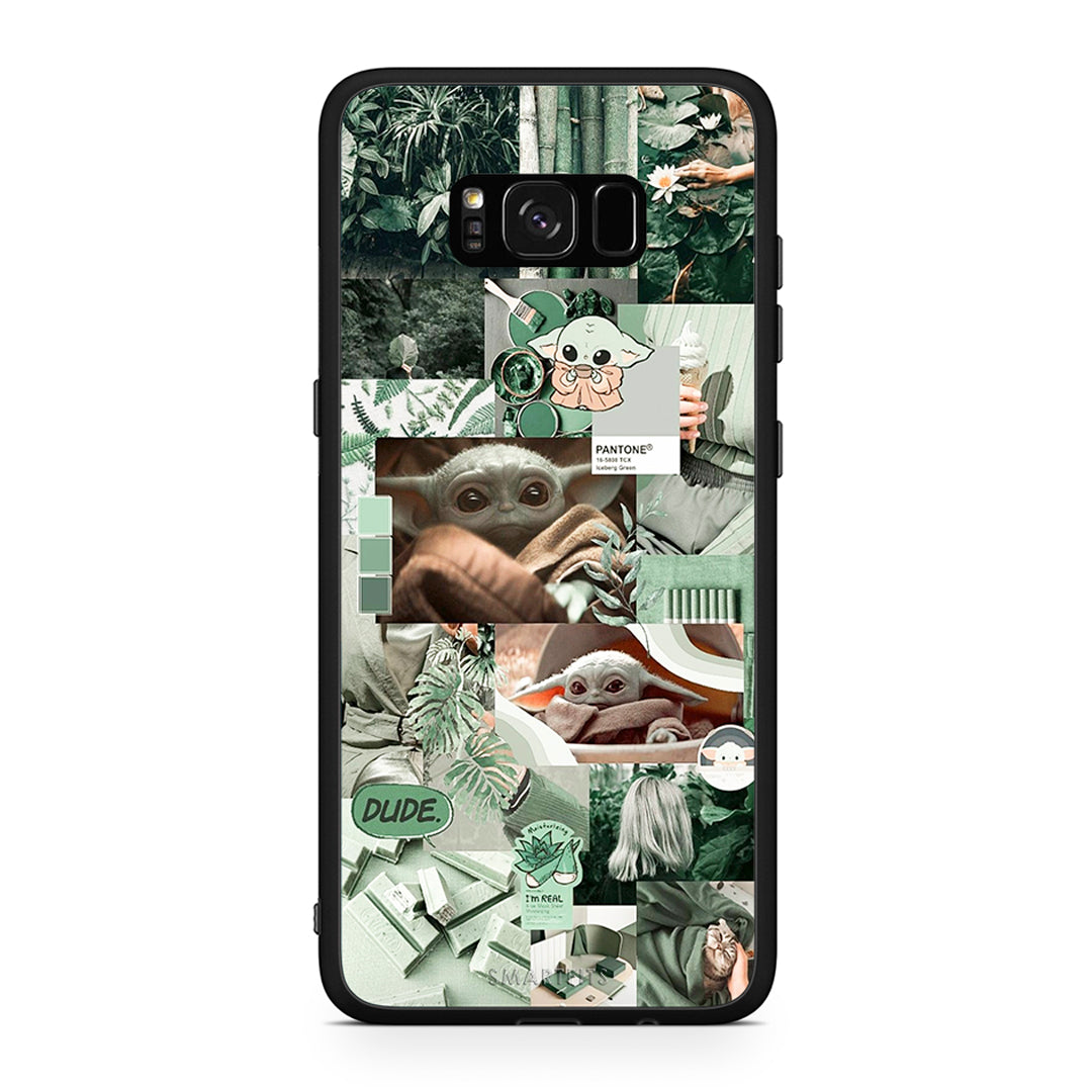 Samsung S8 Collage Dude Θήκη Αγίου Βαλεντίνου από τη Smartfits με σχέδιο στο πίσω μέρος και μαύρο περίβλημα | Smartphone case with colorful back and black bezels by Smartfits