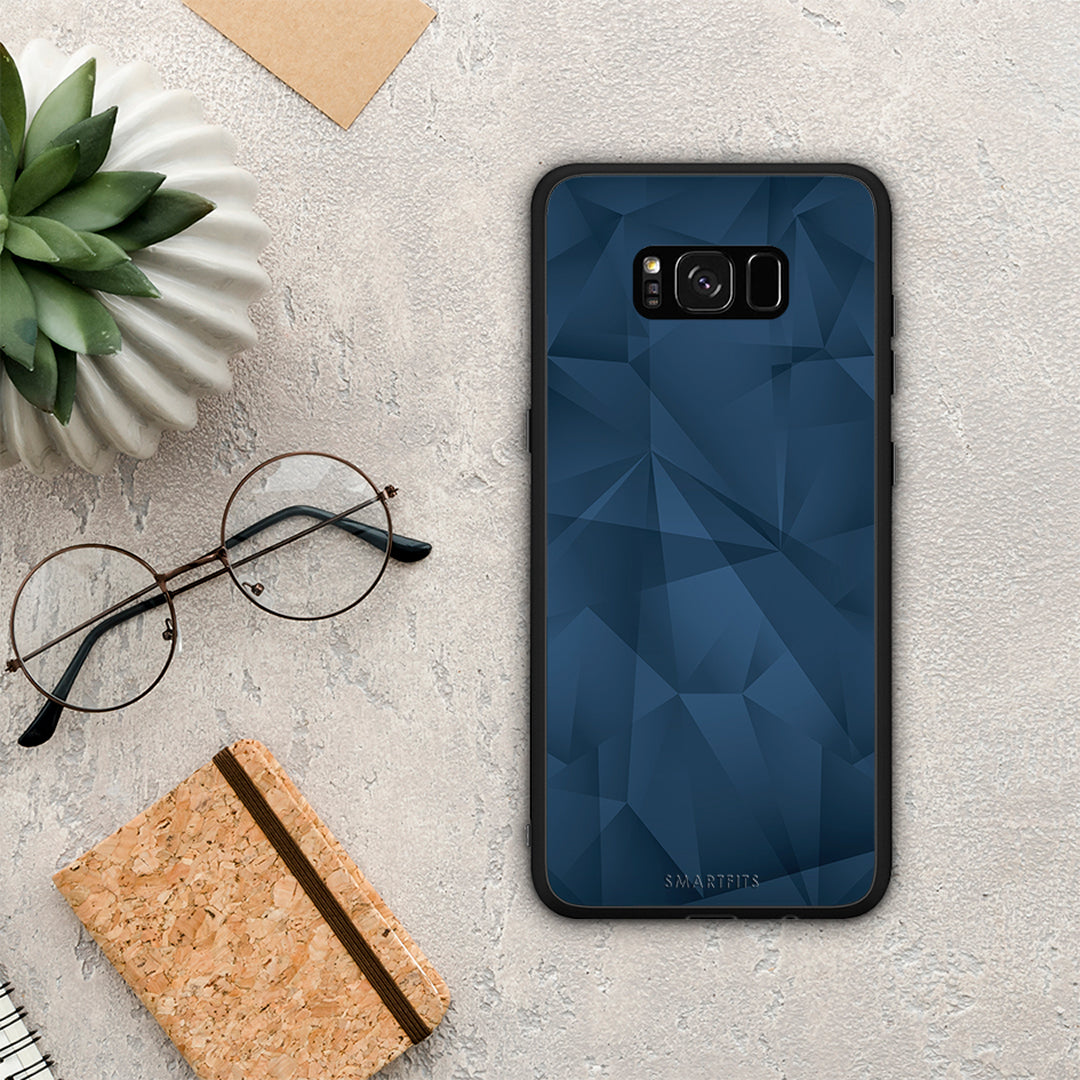 Geometric Blue Abstract - Samsung Galaxy S8+ case