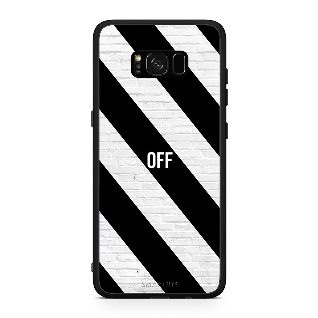 Samsung S8 Get Off θήκη από τη Smartfits με σχέδιο στο πίσω μέρος και μαύρο περίβλημα | Smartphone case with colorful back and black bezels by Smartfits
