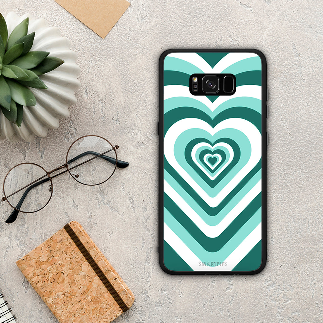 Green Hearts - Samsung Galaxy S8 case