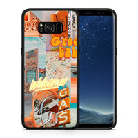 Thumbnail for Θήκη Αγίου Βαλεντίνου Samsung S8 Groovy Babe από τη Smartfits με σχέδιο στο πίσω μέρος και μαύρο περίβλημα | Samsung S8 Groovy Babe case with colorful back and black bezels