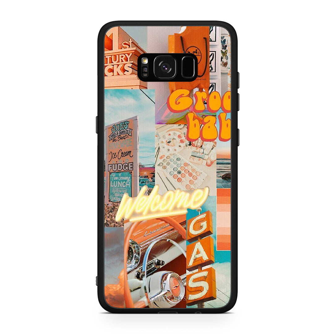 Samsung S8 Groovy Babe Θήκη Αγίου Βαλεντίνου από τη Smartfits με σχέδιο στο πίσω μέρος και μαύρο περίβλημα | Smartphone case with colorful back and black bezels by Smartfits