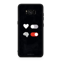 Thumbnail for Samsung S8 Heart Vs Brain Θήκη Αγίου Βαλεντίνου από τη Smartfits με σχέδιο στο πίσω μέρος και μαύρο περίβλημα | Smartphone case with colorful back and black bezels by Smartfits