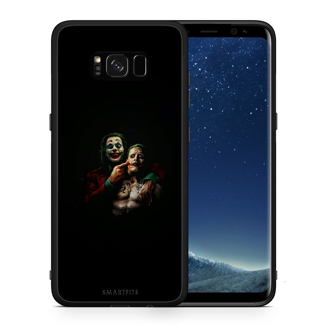 Θήκη Samsung S8 Clown Hero από τη Smartfits με σχέδιο στο πίσω μέρος και μαύρο περίβλημα | Samsung S8 Clown Hero case with colorful back and black bezels