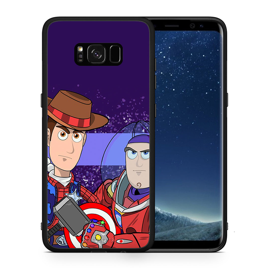 Θήκη Samsung S8 Infinity Story από τη Smartfits με σχέδιο στο πίσω μέρος και μαύρο περίβλημα | Samsung S8 Infinity Story case with colorful back and black bezels