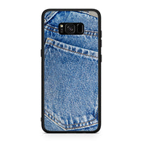 Thumbnail for Samsung S8+ Jeans Pocket θήκη από τη Smartfits με σχέδιο στο πίσω μέρος και μαύρο περίβλημα | Smartphone case with colorful back and black bezels by Smartfits