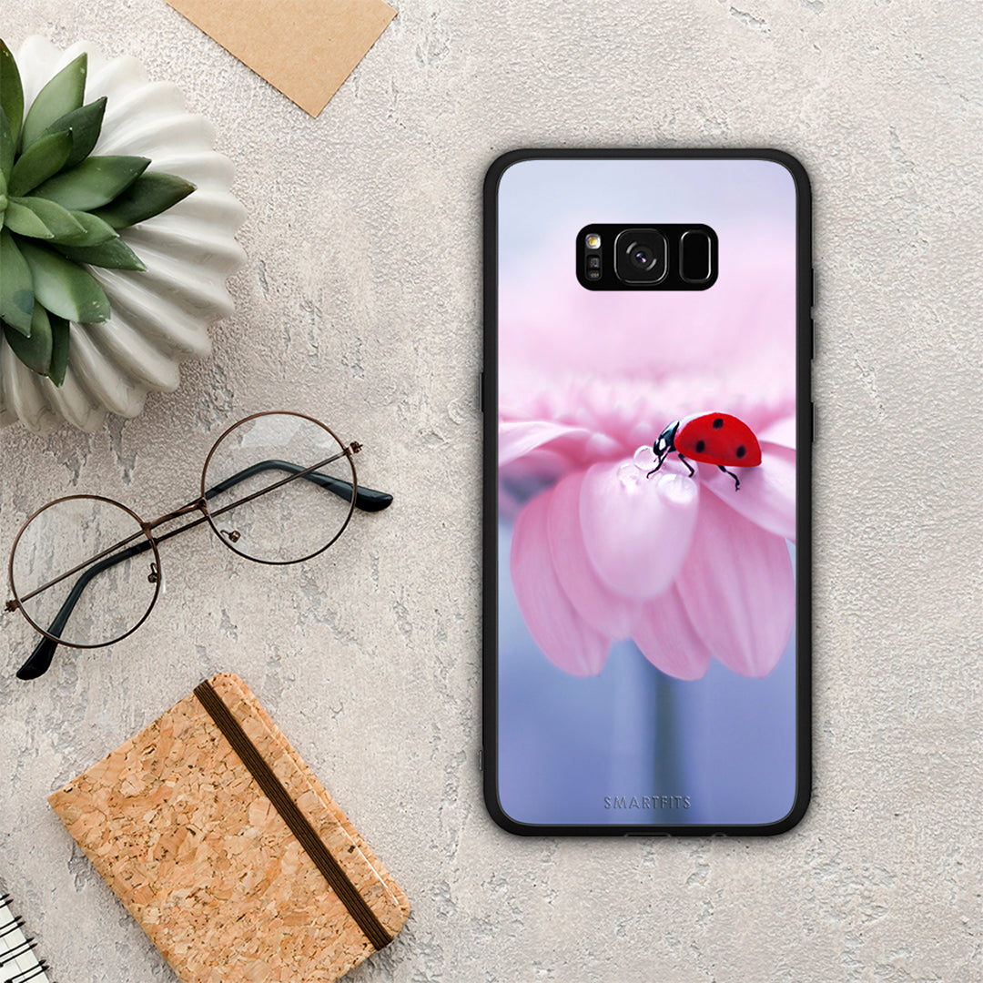Ladybug Flower - Samsung Galaxy S8 θήκη