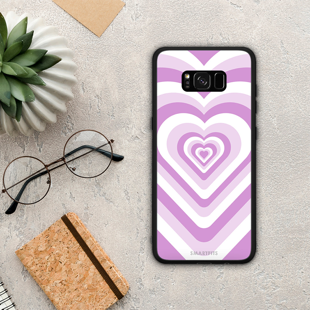 Lilac Hearts - Samsung Galaxy S8+ θήκη