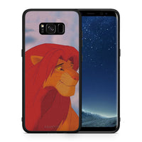 Thumbnail for Θήκη Αγίου Βαλεντίνου Samsung S8 Lion Love 1 από τη Smartfits με σχέδιο στο πίσω μέρος και μαύρο περίβλημα | Samsung S8 Lion Love 1 case with colorful back and black bezels